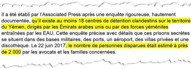 "Il existe au moins 18 centres de détention clandestins au Yémen" - Extrait de la plainte déposée contre Mohammed ben Salmane / Radio France