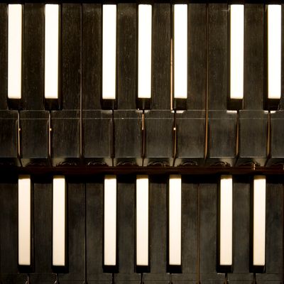 Détails d'un clavecin