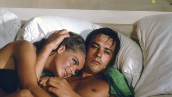 Alain Delon et Romy Schneider sur le tournage de 'La Piscine'. ©Getty - Sunset Boulevard / Corbis