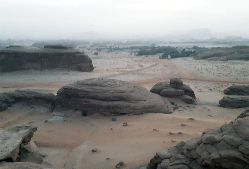 Autre paysage quasi lunaire de la région d'Al-Ula