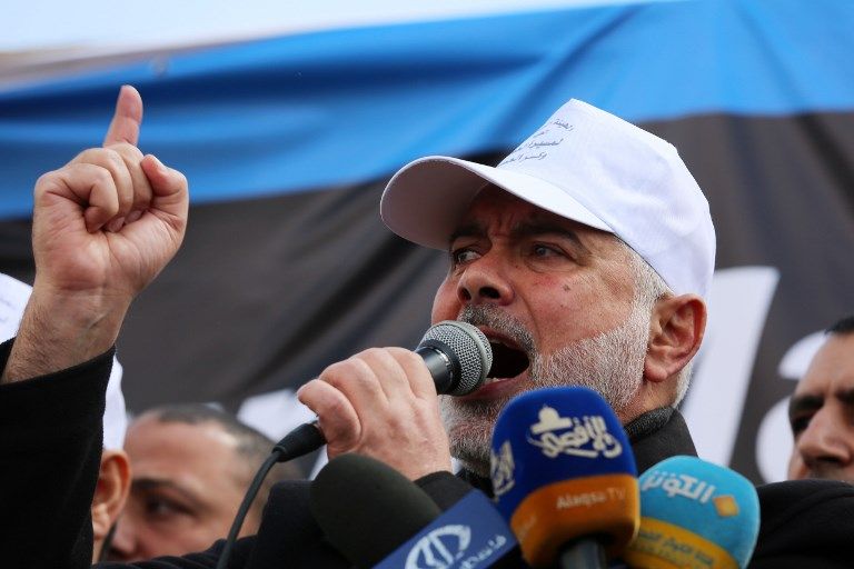 Discrours d'Ismail Haniya, au cours de la commémoration des morts du 30 mars 1976 qui protestaient contre la confiscation des terrains privés