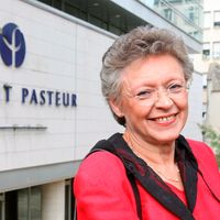 Françoise Barré-Sinoussi, prix Nobel de médecine 2008 pour la découverte du virus du Sida.