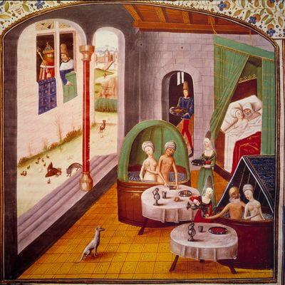 Miniature tiree de "Le livre de Valere Maxime", XVe siècle manuscrit 5196 fol. 372 bibliothèque de l'Arsenal