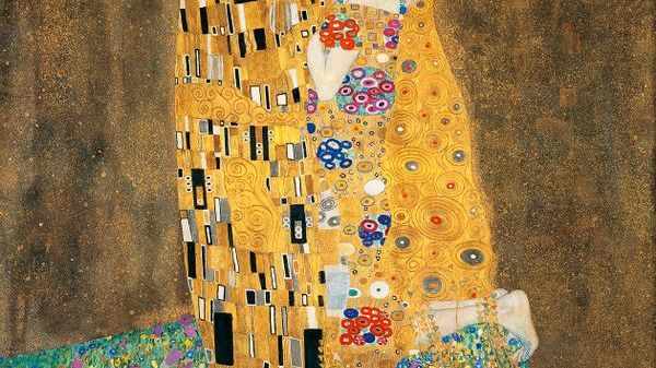 Gustav Klimt Le Baiser 1908-1909 Huile, or, argent, platine sur toile préparé au blanc au zinc 180 x 180 cm Österreichische Galerie Belvedere, Vienne