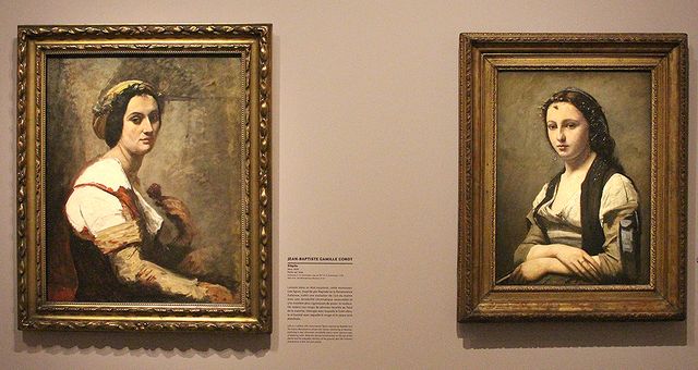 Corot - Sibylle (1870) | La femme à la perle (1868)