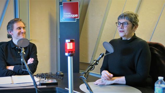 France Musique, studio 152... Philippe Venturini & Marie-Christine Vila "Rêve d’Espagne. Musique espagnole en France" Éditions Fayard ©Radio France - Annick Haumier