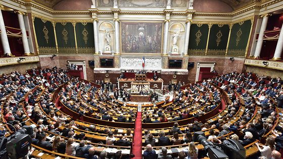 Vue panoramique de l'hémicycle de l'Assemblée Nationale - © Assemblée nationale