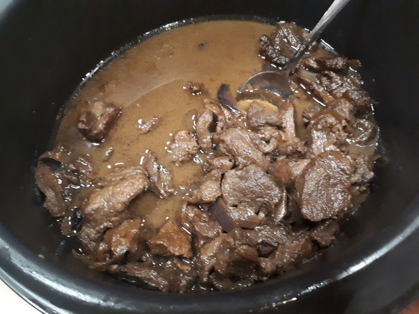 Le sanglier en sauce de Marlène, quel talent !