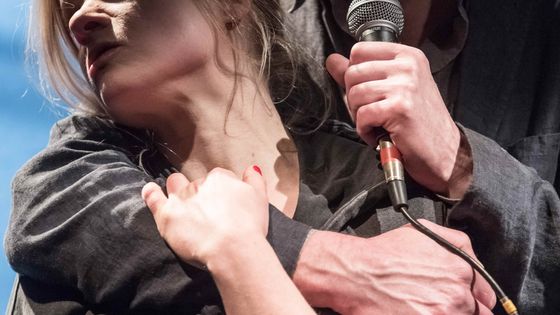 Anne-Lise Heimburger et Laurent Sauvage , photo du spectacle - @Victor Tonelli