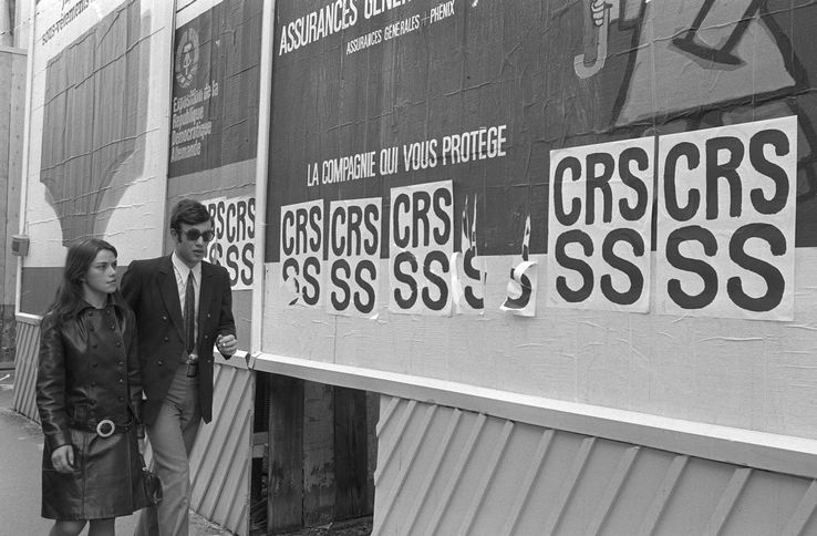 Dans les rues de Paris, le 26 mai 1968