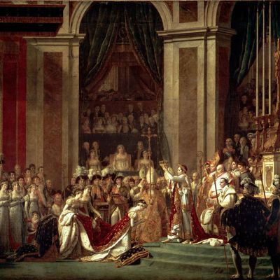 Sacre de l'empereur Napoléon Ier et couronnement de l'impératrice Joséphine dans la cathédrale Notre-Dame de Paris, le 2 décembre 1804