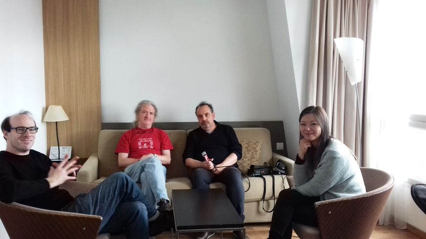 (g>d) Ken Thomson, Mark Stewart, Bruno Letort et Vicky Chow
