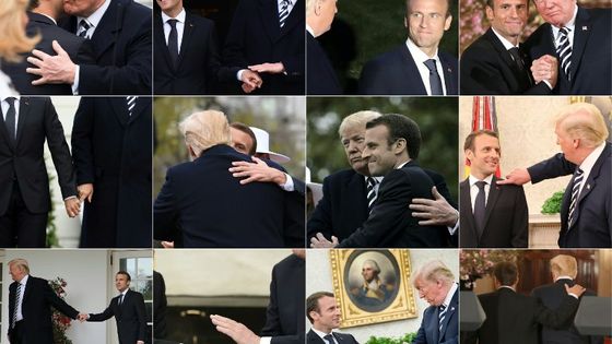 Emmanuel Macron s'est rendu aux USA pour quelques jours, pour rencontrer le président américain ©AFP - JIM WATSON, Nicholas Kamm, Brendan SMIALOWSKI, Ludovic MARIN