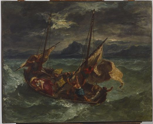 Eugène Delacroix, Le Christ sur le lac de Génésareth. 1854. Huile sur toile. 59.8 x 73.3 cm. Baltimore, The Walters Art Museum © Baltimore, The Walters Art Museum