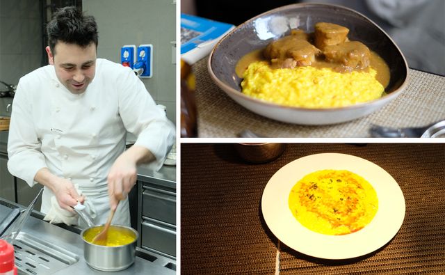 Le chef Daniel Canzian | Risotto à la milanaise et son osso bucco | Risotto a la milanaise Milan