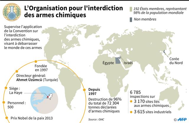 L'organisation pour l'interdiction des armes chimiques