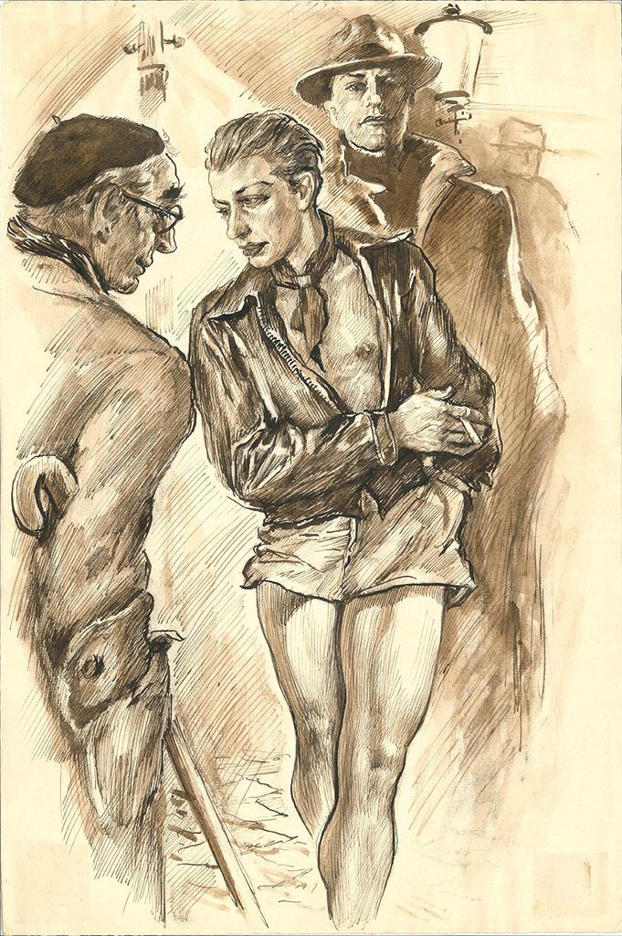Illustration de Ernst Hildebrand par Roland Caillaud