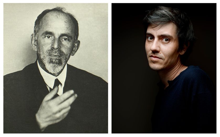 De gauche à droite : Ossip Mandelstam et Sylvain Prudhomme