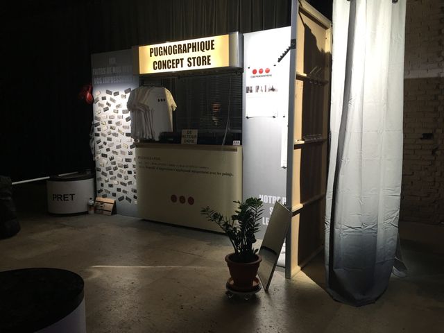 Le "pugnographique concept store" au Palais de Tokyo