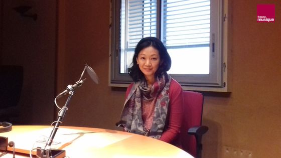 Momo Kodama au studio 151 ©Radio France - Bruno Riou Maillard