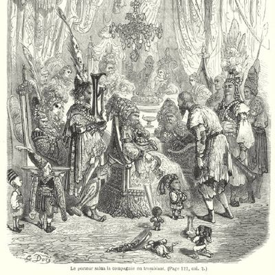 Illustration de Sindbad le Marin, conte des Mille et une nuits, par Gustave Doré