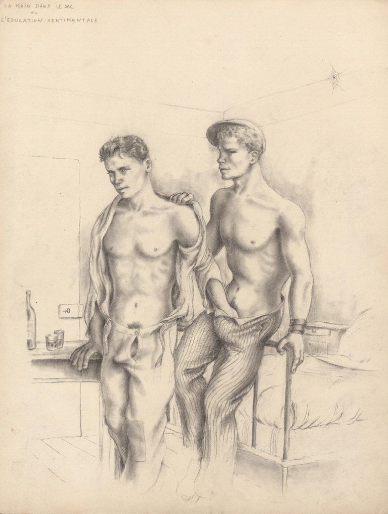 Illustration de Jean Genet par Rolland Caillaud dans les années 40