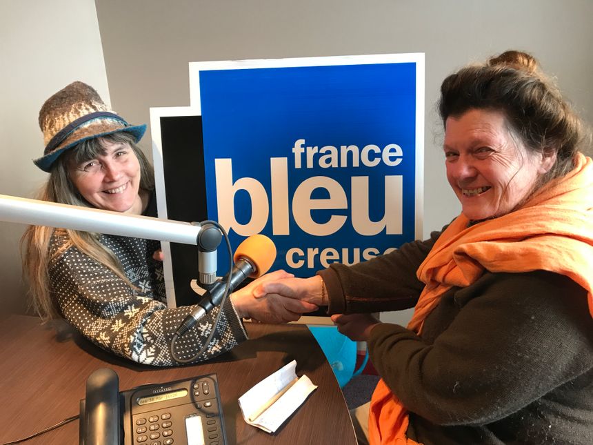 Eliane Mérias et Nadine Singeot, la présidente de Laines Locales Réseau Limousin