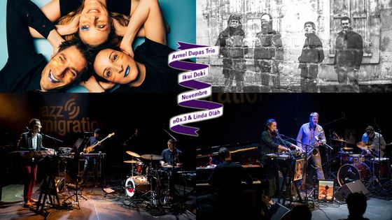 (g>d / h>b) Ikuy Doki / Novembre / Armel Dupas trio / nOx.3 & Linda Olàh - Olivier Hoffschir
