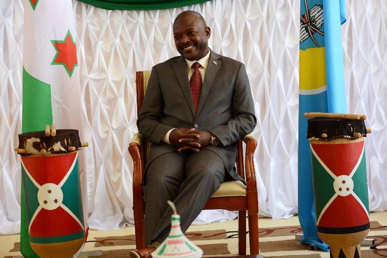 le président burundais Pierre Nkurunziziza, ici la semaine dernière, alors qu'il recevait une délégation de l'UNHCR