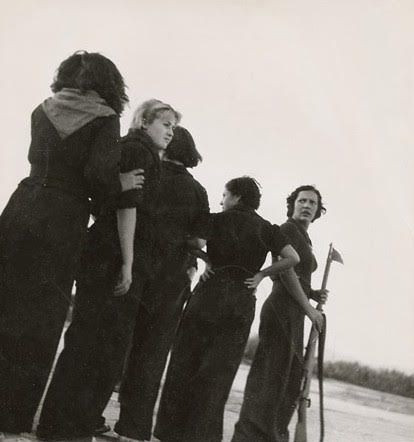 Miliciennes républicaines à l'entraînement, Gerda Taro, 1936.