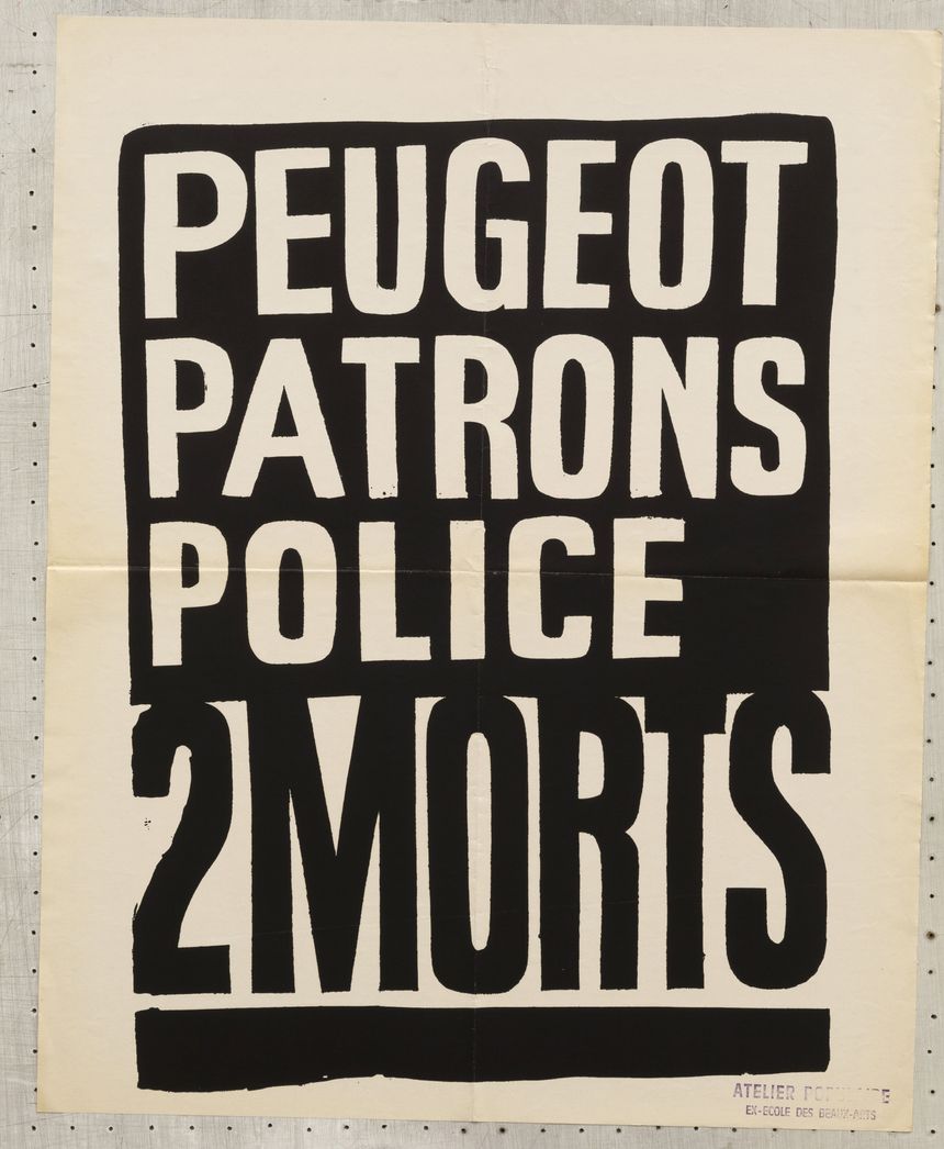 Affiche de mai 68 éditée par l'Atelier Populaire