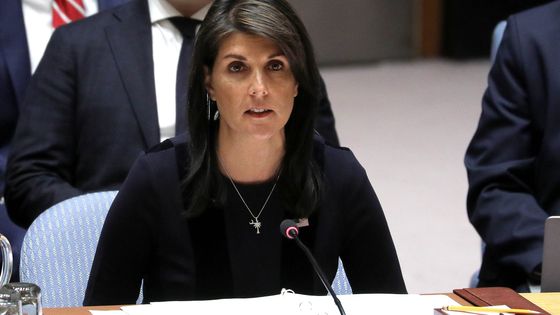 L' ambassadrice américaine Nikki Haley lors de la séance houleuse au Conseil de Sécurité de l'ONU ©AFP - Atilgan Ozdil / ANADOLU AGENCY