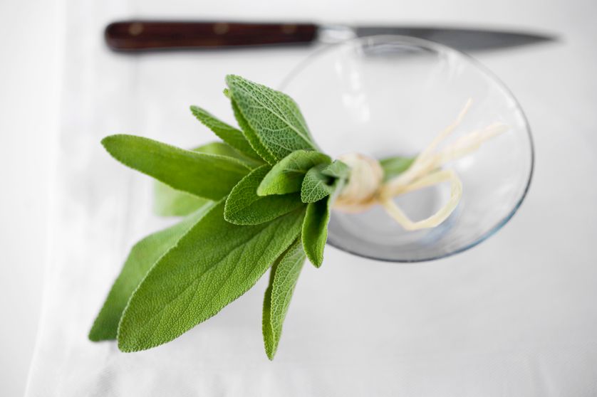 La sauge s'utilise en encens ou en cuisine.