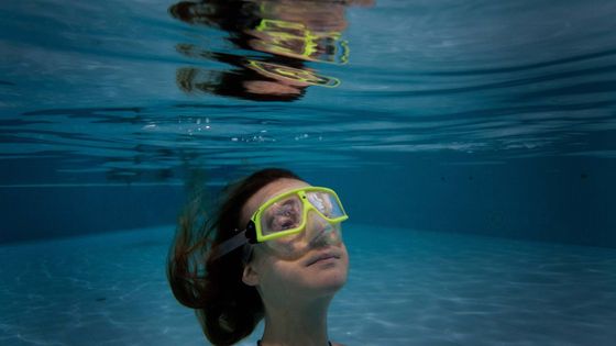 Francine Kreiss lors d'un exercice d'apnée ©Maxppp - Nice Matin