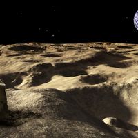 La Terre vue de la Lune - Illustration -