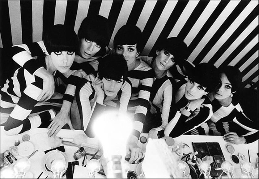 Models backstage in " Qui êtes-vous Polly Magoo? ", Paris, France, 1965