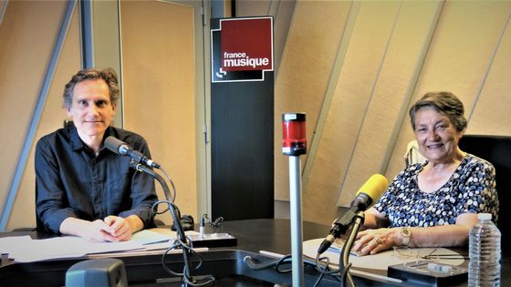 France Musique, studio 152... Philippe Venturini & Bernadette Lespinard "Les passions du choeur. La musique chorale et ses pratiques en France 1800-1950" Éditions Fayard ©Radio France - Annick Haumier