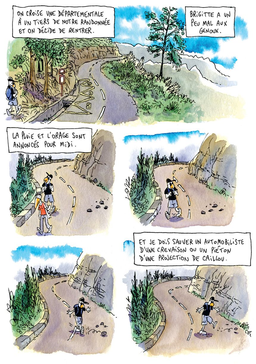 Planche des "Petits riens", "Tout est à sa place dans ce chaos exponentiel" de Lewis Trondheim