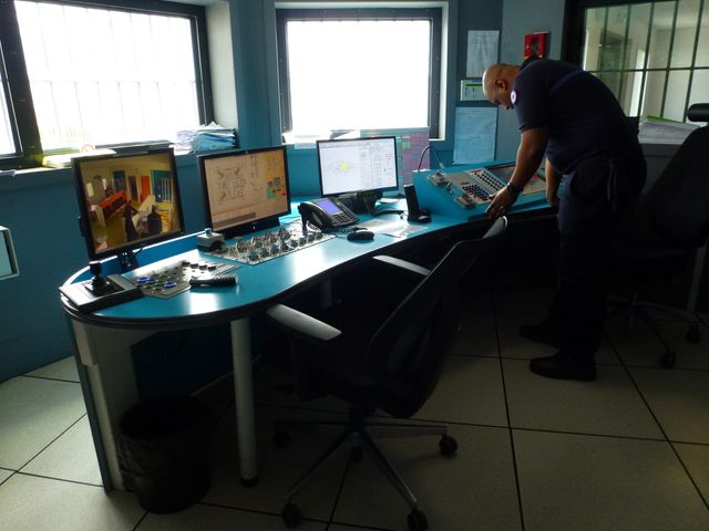 Le PC central de surveillance du centre de Condé-sur-Sarthe