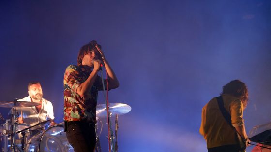 Concert du groupe Phoenix sur la Grande Scène aux Eurockéennes de Belfort en 2017 ©Maxppp - Sam COULON