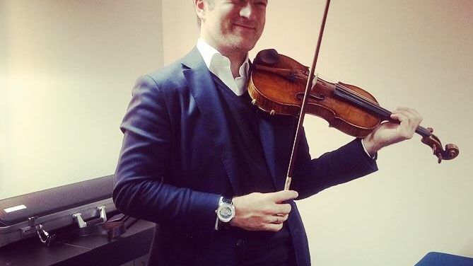 Renaud Capuçon dans sa loge - Radio France - Auditorium