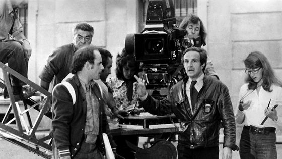 François Truffaut sur le tournage de La Nuit américaine, 1973 ©AFP - Pierre Zucca / Collection Christophe