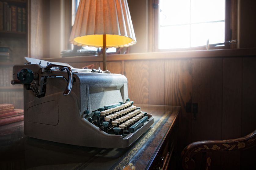Une vieille machine à écrire