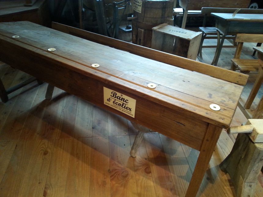 Banc d'écolier