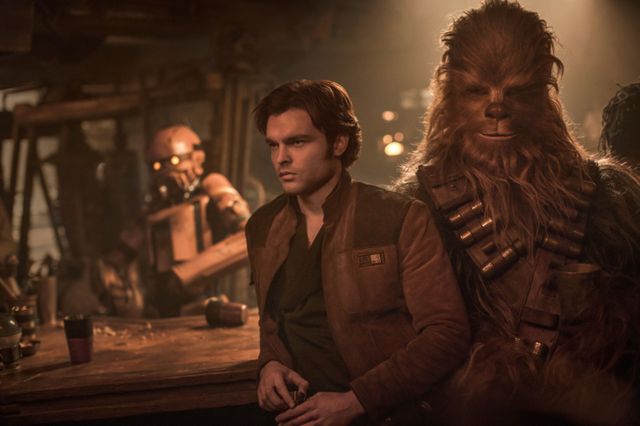 Han Solo (Alden Ehrenreich) et son compère Chewbacca (Joonas Suotamo) © The Walt Disney Company