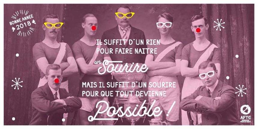 La carte de voeux 2018 donne le ton du spectacle de l'année !