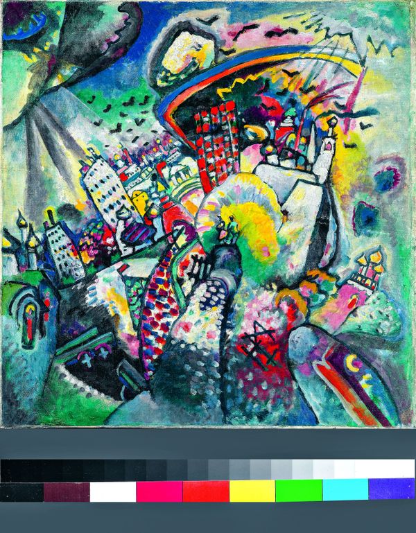 Vassily Kandinsky : Moscou. La Place Rouge, 1916 Huile sur toile, 51,5 × 49,5 cm Galerie nationale Trétiakov, Moscou