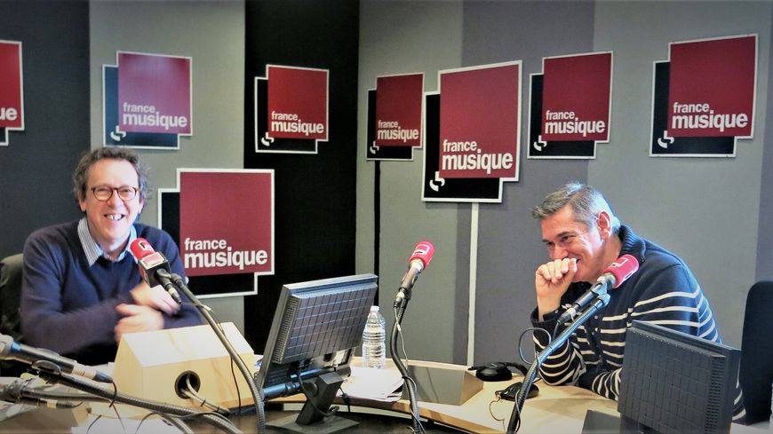 France Musique, studio 141, sur le vif !... Benoît Duteurtre & Philippe Padovani ( de g. à d.)