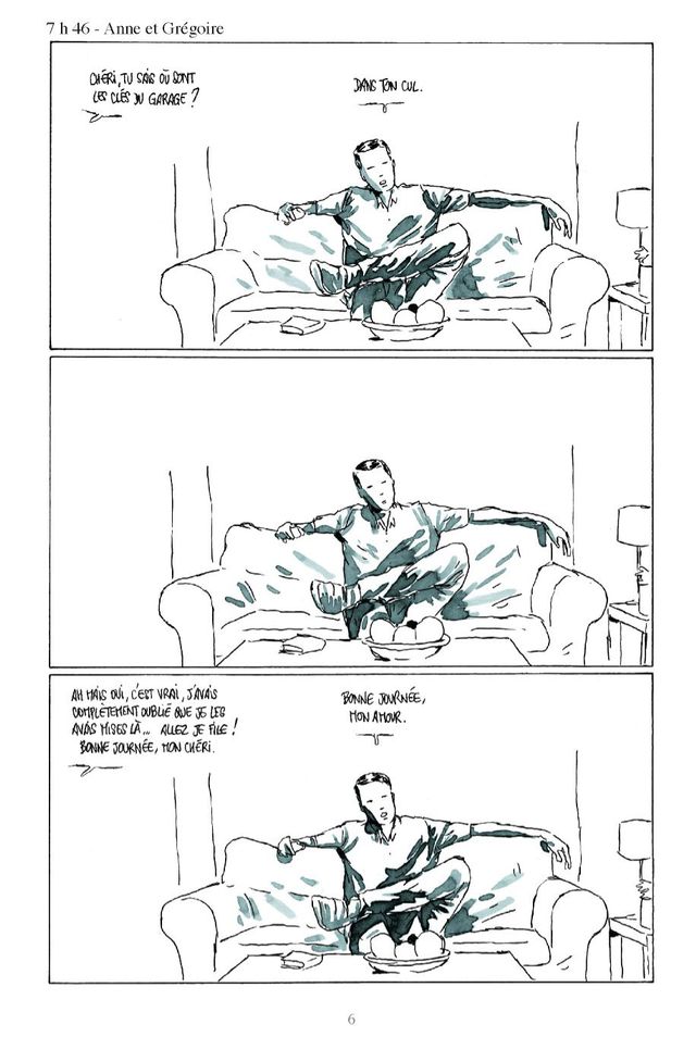 Page 6 de "Moins qu'hier (plus que demain)" de Fabcaro