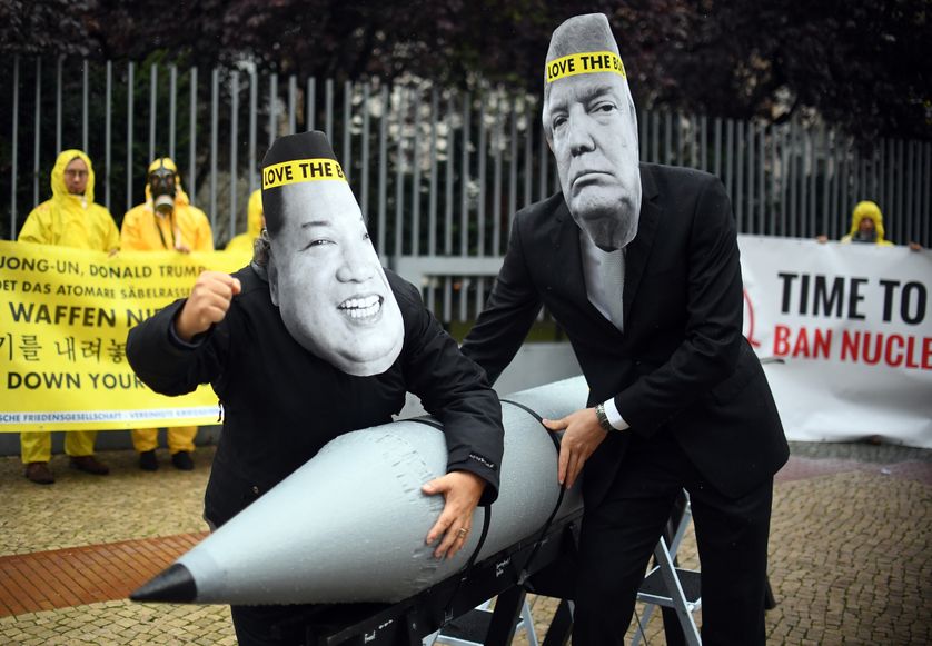 Manifestation le 13 septembre 2017, à Berlin, de militants anti nucléaire.